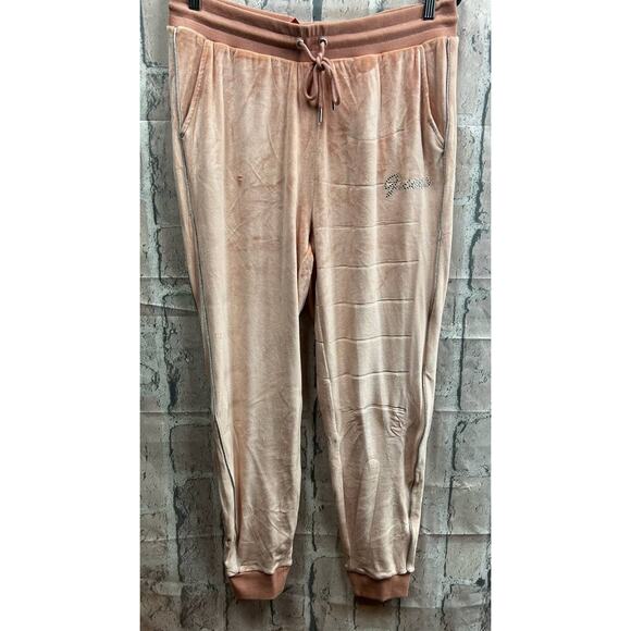 Guess Deck Velour Rose Bliss Woman Jogger Size Large NWT $49 - Picture 4 of 12